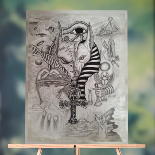 Oude vreemdelingen, Anubis Acryl Bord (Neutraal)