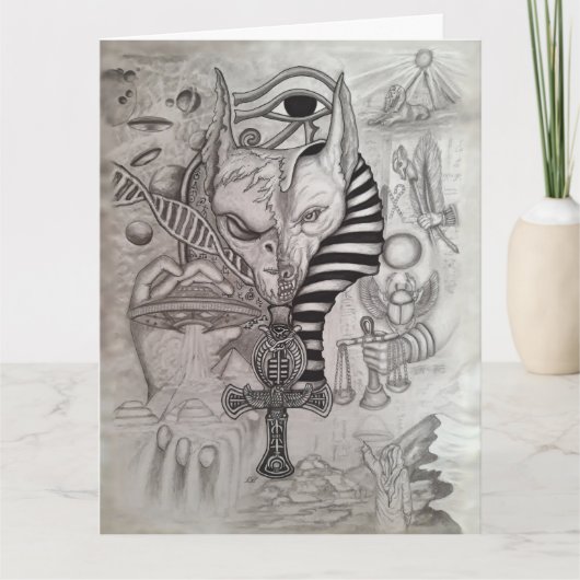 Oude vreemdelingen, Anubis Bedankkaart (Voorkant)
