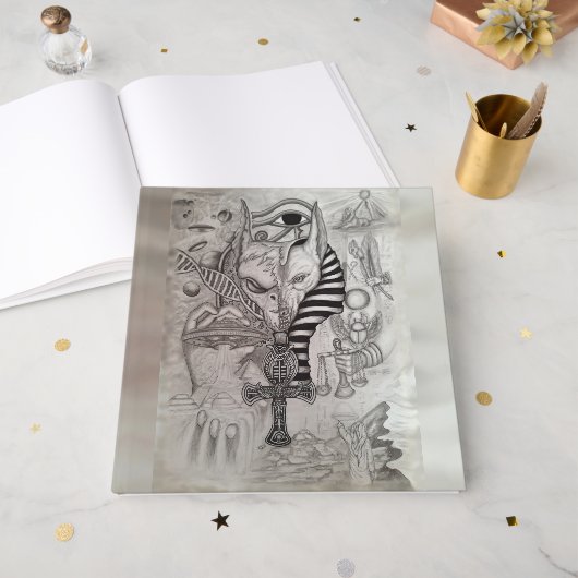 Oude vreemdelingen, Anubis Gastenboek (Voorkant open)