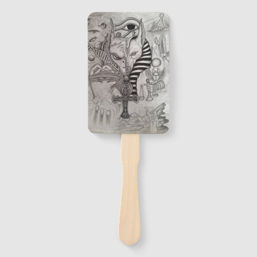 Oude vreemdelingen, Anubis Handwaaier (Voorkant)