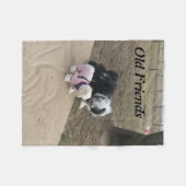 Oude Vrienden Fleece Deken (Voorkant (Horizontaal))