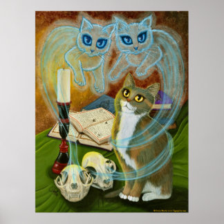 Oude vrienden, Ghost Cats Art Poster