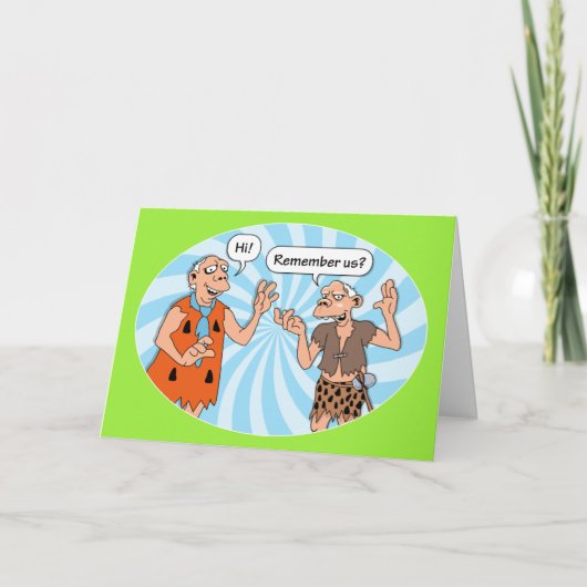 Oude vrienden herinneren zich je verjaardag kaart (Voorkant)