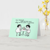 Oude vrienden kaart (Gele Bloem)