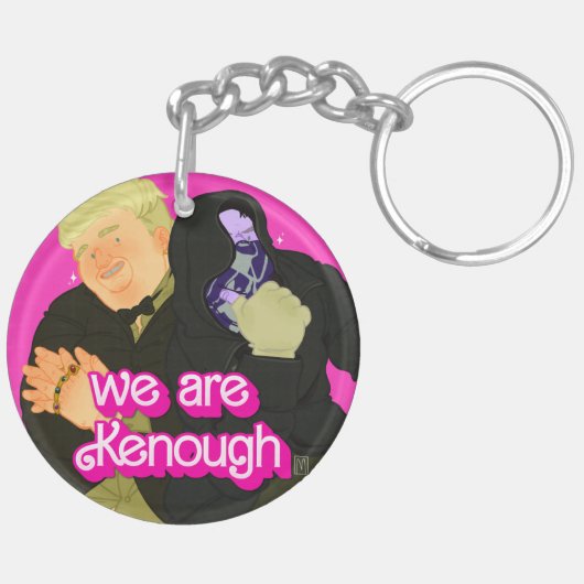 Oude vrienden! sleutelhanger (Achterkant Links)