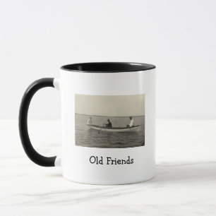 Oude vrienden varen Antique foto koffie Mok
