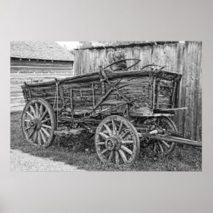 OUDE VRIJ WAGEN POSTER