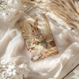 Oude Vrije Tijd Konijn Vakantie  Feestdagenkaart