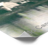 Oude vrije vergaderzaal in Bingham, Maine Poster (Hoek)