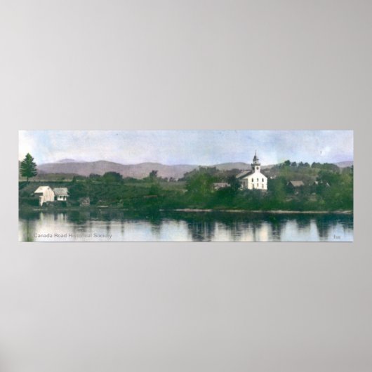 Oude vrije vergaderzaal in Bingham, Maine Poster (Voorkant)