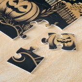 Oude vrolijke Halloween kunst Legpuzzel (Zijkant)