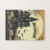 Oude vrolijke Halloween kunst Legpuzzel (Horizontaal)