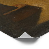 "Oude vrouw bidden" Poster (Hoek)