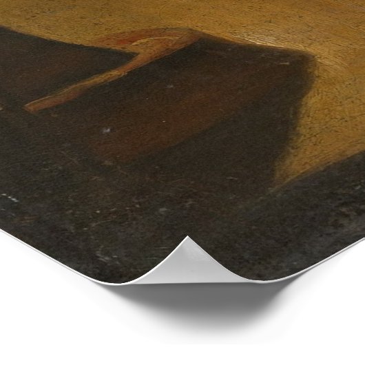 "Oude vrouw bidden" Poster (Hoek)