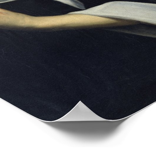 Oude vrouw die bidt poster (Hoek)