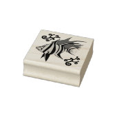 Oude vrouw geeft je het oog rubberstempel (Stempel)