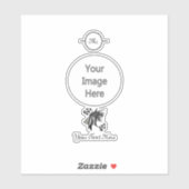 Oude vrouw geeft je het oog sticker (Vel)