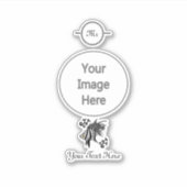 Oude vrouw geeft je het oog sticker (Voorkant)