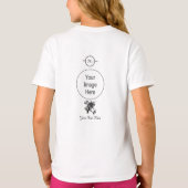 Oude vrouw geeft je het oog t-shirt (Achterkant)