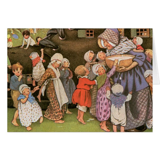 Oude vrouw in de schoenen (Voorkant Horizontaal)