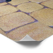 Oude vrouw, kat en zure kerrie poster (Hoek)