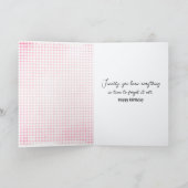 Oude vrouw krijgt oude Humor Kaart (Binnen)