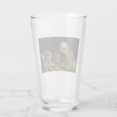 Oude vrouw met een skelet (dood) (Francisco Goya) Glas (Achterkant)