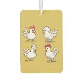 Oude vrouw met kip luchtverfrisser (Achterkant)