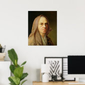 Oude vrouw poster (Thuiskantoor)