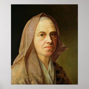 Oude vrouw poster