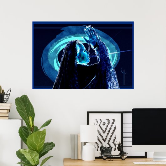 Oude vrouw roept op tot vrede poster (Thuiskantoor)