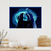 Oude vrouw roept op tot vrede poster (Keuken)