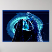 Oude vrouw roept op tot vrede poster (Voorkant)