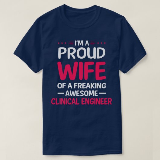 Oude vrouw van de Geweldige KLINISCHE ENGINEER vri T-shirt (Design voorkant)