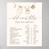 Oude Vrouwen Babykleding Geslacht Onthullen Verhal Poster (Voorkant)