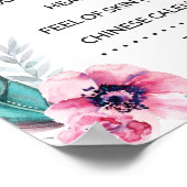 Oude vrouwen Tale Sign Geslacht Poster (Hoek)