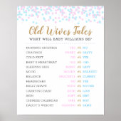 Oude vrouwen Tales Baby Gender Reopenbaart spel Poster (Voorkant)