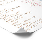 Oude vrouwen Tales teken | Geslacht onthullen spel Poster (Hoek)