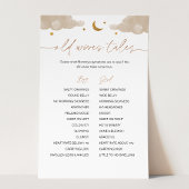 Oude vrouwen Twinkle Star Baby shower Game