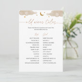 Oude vrouwen Twinkle Star Baby shower Game Kaart (Staand voorkant)