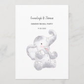 Oude vrouwen Verhalen Moderne Baby Olifant Kaart (Achterkant)