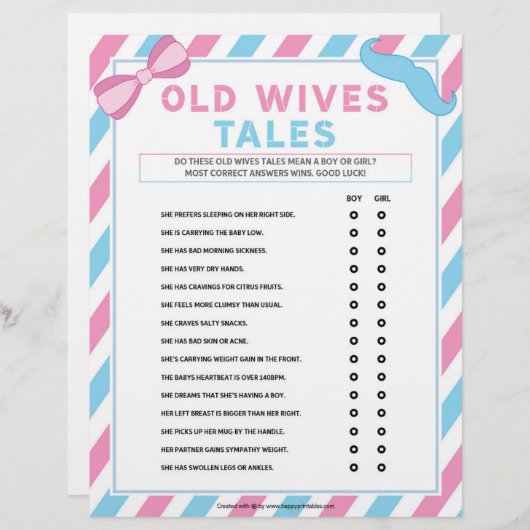 Oude vrouwen verkopen [Geslacht verrassend] Briefhoofd (Voorkant / Achterkant)