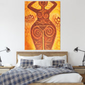Oude vruchtbaarheidsgodin canvas afdruk (Insitu (Slaapkamer))