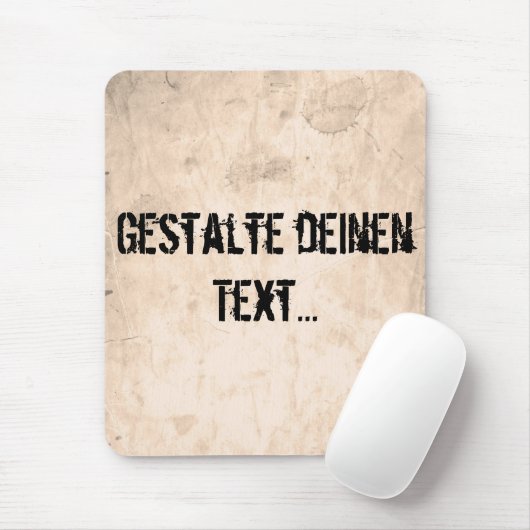 Oude vuile achtergrond muismat (Met muis)