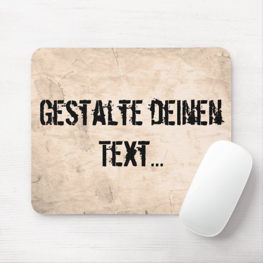 Oude vuile achtergrond muismat (Met muis)