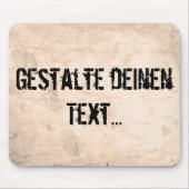 Oude vuile achtergrond muismat (Voorkant)