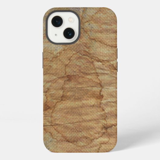 oude vuile canvas iPhone hoesje (Achterkant)