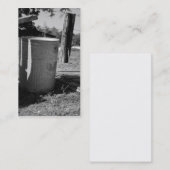 Oude vuilnisbak kan Visitekaartjes (Voorkant / Achterkant)