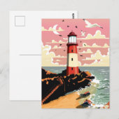 Oude Vuurtoren Briefkaart (Voorkant / Achterkant)