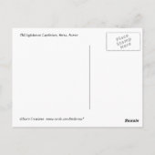 Oude vuurtoren briefkaart (Achterkant)